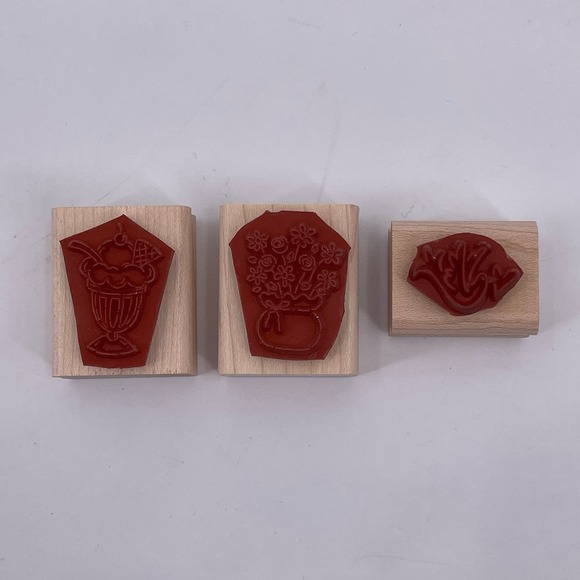 Lot of 15 Stamps Stampin Up Flowers Words Love Tree Bird Ribbon Dessert Crafting - Picture 7 of 11